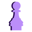 Pawn.stl Laser Cut Chess Game
