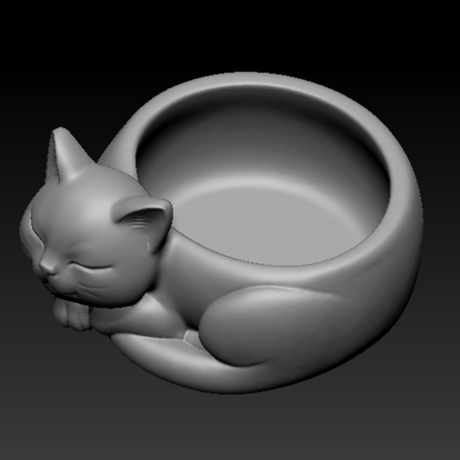 Cute Cat Planter, Storage Bowl, Desk Organiser, Bowl