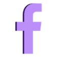 Facebook logo.stl Facebook Desktop Logo