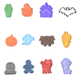 Halloween Set V2.png Halloween Cookie Cutter Set of 12