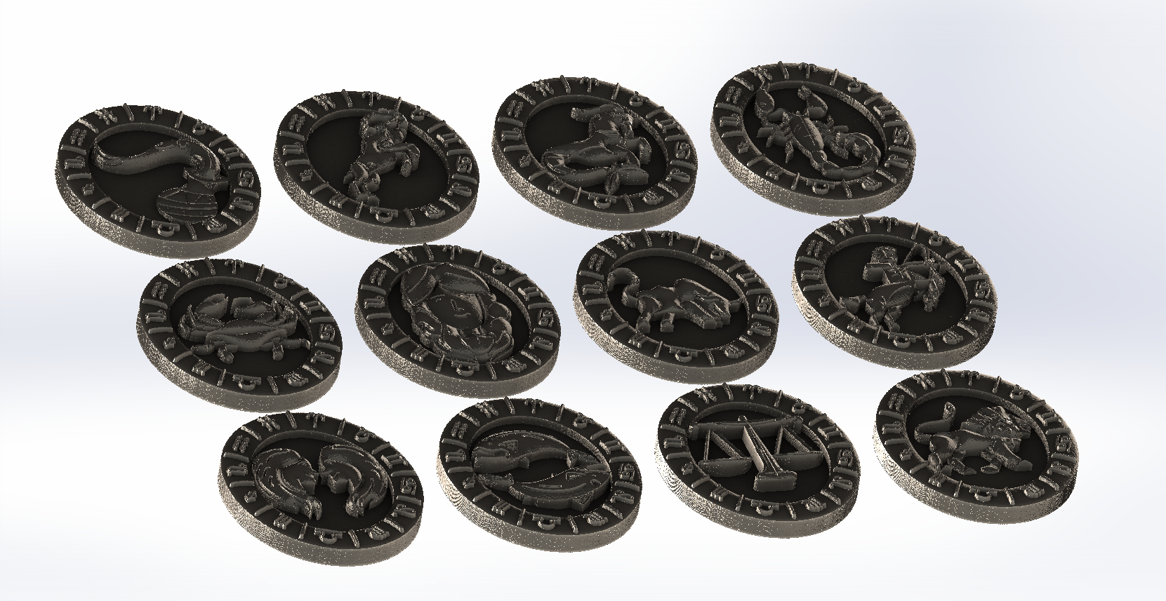 STL file Zodiac signs・3D print design to download・Cults