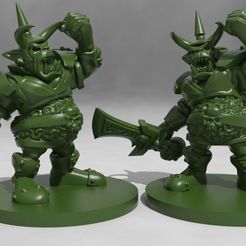 BigOrcBossss.jpg Free STL file Big Orc Boss・3D printer design to download
