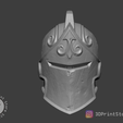 3.png Black Knight Helmet from Fortnite Fan Art 3D print model