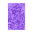 goku 1.stl Goku multicolor cuadro