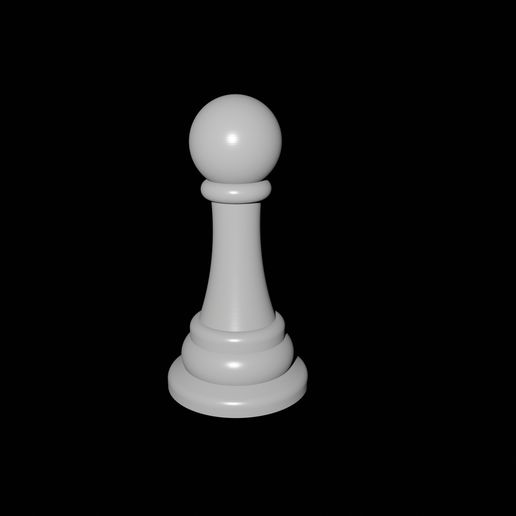 Minimalist Chess Pawn Design 3– High Quality 3D Printable STL