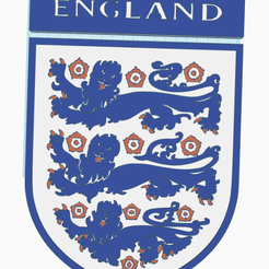 englanddesign.png Archivo STL Logotipo del escudo del England FC・Modelo de impresión 3D para descargar, Niagara_Statues