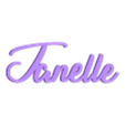 Janelle Name sign .stl Janelle Name sign / Personalized sign / Cake topper / Birthday topper/ Bedroom door sign