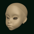 2024-03-02-13_14_45-ZBrush.png BJD Doll head Bouillette pre-support