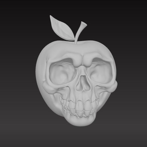 Apple - SKULL様 🍎 apple skull・ STL File for 3D printing・Cults