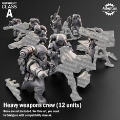 1.jpg Файл 3D Группа тяжелого вооружения. Полк варденов. Имперская гвардия. Класс совместимости A.・Дизайн 3D принтера для загрузки