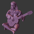 HippyBard-3.png Female Bard Hippy Girl Guitar