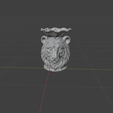 223.png Bear Catchall Bowl STL – Bear Key Holder – Woodland Organizer – Rustic Home Decor – Animal Storage Bowl – 3D Print File