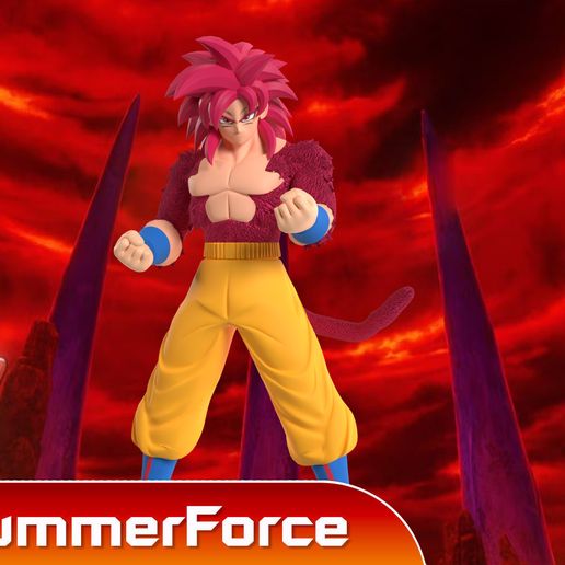 👾 Goku Super Saiyan Dragonball Daima・Arquivo STL para