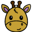 Jirafa.png Pack 7 Animal Key Rings