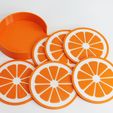 Posavasos-Gajos-de-naranja.jpg Coasters Orange Lemon Orange Segments