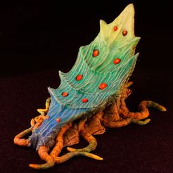 tw01_IMG_9766_DxO.jpg Бесплатный STL файл Tabletop plant: "Freak Leaf" (Alien Vegetation 31)・Идея 3D-печати для скачивания