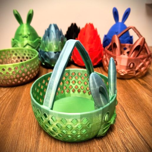 🧺 Cesta de Pascua con motivos decorativos, PROYECTOS, conejo de - Main Image