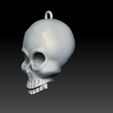 03.jpg 骷髅吊坠 3D 打印模型