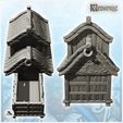 3.jpg Medieval building with overhanging floor and rounded roof (8) - Medieval Fantasy Magic Feudal Old Archaic Saga 28mm 15mm