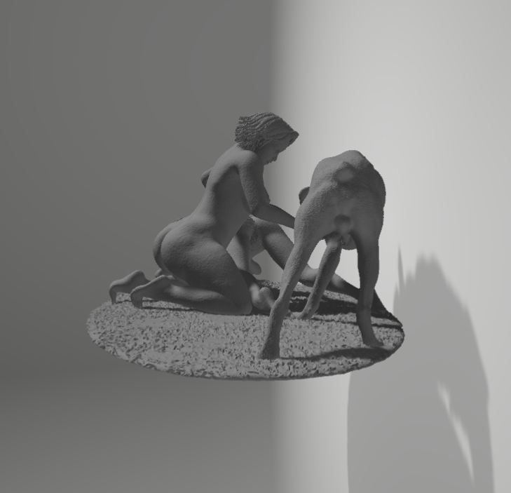 2.png Télécharger fichier OBJ the mistress and her dog • Plan pour impression 3D, 3D-CENSORED