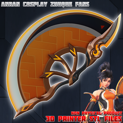 Anran Cosplay Zhuque Fans Overwatch