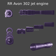 RR Avon 302 jet engine Gai 7 aon mii —ort at a a laa @nahuelcustoms ~d — FE Fe auaicl RR Avon 302 jet engine