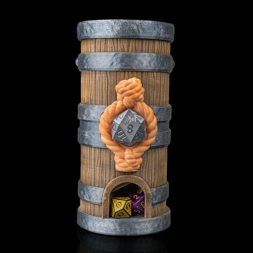 Keg-of-Fate-Dice-Tower-e-Box1.jpg Keg of Fate - Torre y caja de dados