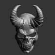5.jpg Demon Scull Mask - mobile jaw 3D print model