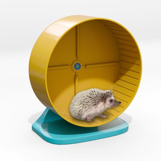 Wheel Hedgehog, Hamster, Guinea pig, Chinchilla, Gerbil - 3D model önizlemesi