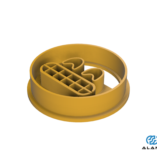 Emoji- Grimacing face-COOKIE CUTTER - 3D model önizlemesi