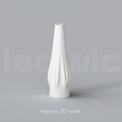A_8_Renders_1.png Niedwica Vase A_8 | 3D printing vase | 3D model | STL files | Home decor | 3D vases | Modern vases | Abstract design | 3D printing | vase mode | STL