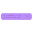 30)TaylorSwift-ImSoObsessed-Bookmark.stl Taylor Swift TTPD "I'm so obsessed with him" Bookmark