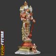 vfSQ_10_CLR25-08.jpg Vishnu el Preservador con Garuda (águila) - estilo bronce Chola