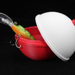 Image_1.jpg STL file Fishing Bobber Ball Float Tackle Storage Box Container・3D printable model to download