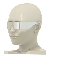 GLASSES-v1.png STL file DOC BROWN INSPIRED SUNGLASSES・3D printing template to download