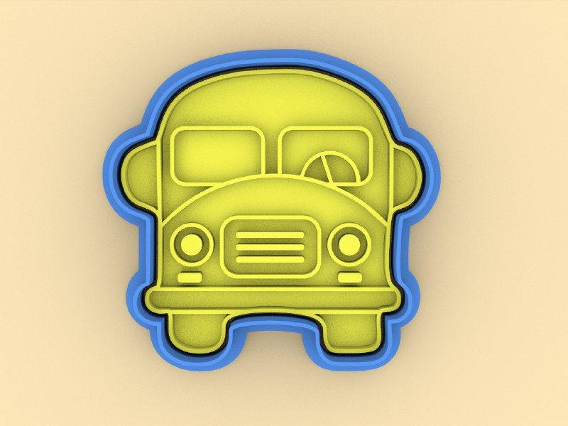 1.jpg Fichier STL Bus scolaire de Cutter - Bus scolaire de Cutter・Plan pour imprimante 3D à télécharger, DENA