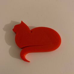 80380645_523231121611606_7681765763010527232_n.jpg Free STL file Cat Keychain・3D printing template to download, Ultipression3D