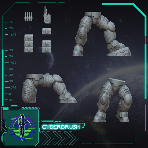 Sniper Marine legs 3D model