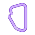 mousqueton_anguleux_ouvert_by_Roudcach.STL quadrangular Carabiner Mousqueton Mosquetón2