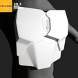 4.png 3D file The Mandalorian - Chest Plate Armour - 3D model - STL (digital download)・3D printer model to download
