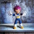 vegeta_ultra_ego_ez3dtoys_final_image_07.jpg Archivo STL Vegeta Ultra Ego, Articulate Action Toy - NO support needed・Modelo de impresora 3D para descargar