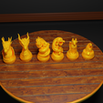 4.png Dragon Chess Set Dragon Character Chess Pieces