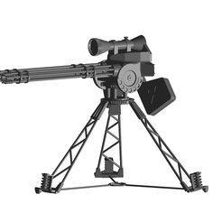1.png Archivo OBJ Pistola Gatling・Modelo para descargar y imprimir en 3D, chilivili