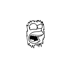 mod4.png Archivo STL Cuadro Homero Simpson minimalista・Plan de impresora 3D para descargar