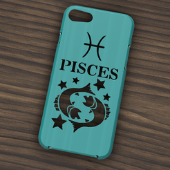 CASE IPHONE 7 Y 8 PISCES V1.png Fichier STL Etui Iphone 7/8 Pisces signe・Modèle imprimable en 3D à télécharger, 3dokinfo