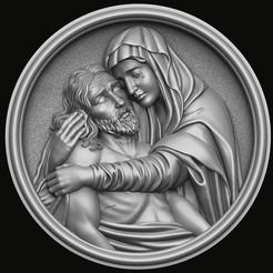 139.2.jpg Colgante de Jesús y María Modelo de impresión 3D