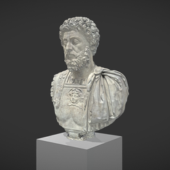 Capture d’écran 2017-11-13 à 14.32.29.png Free OBJ file Battleship bust of Marc Aurelius aged・3D printing idea to download, MSR