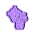 una sola pieza.stl Cookie winnie pooh stamp + cutter