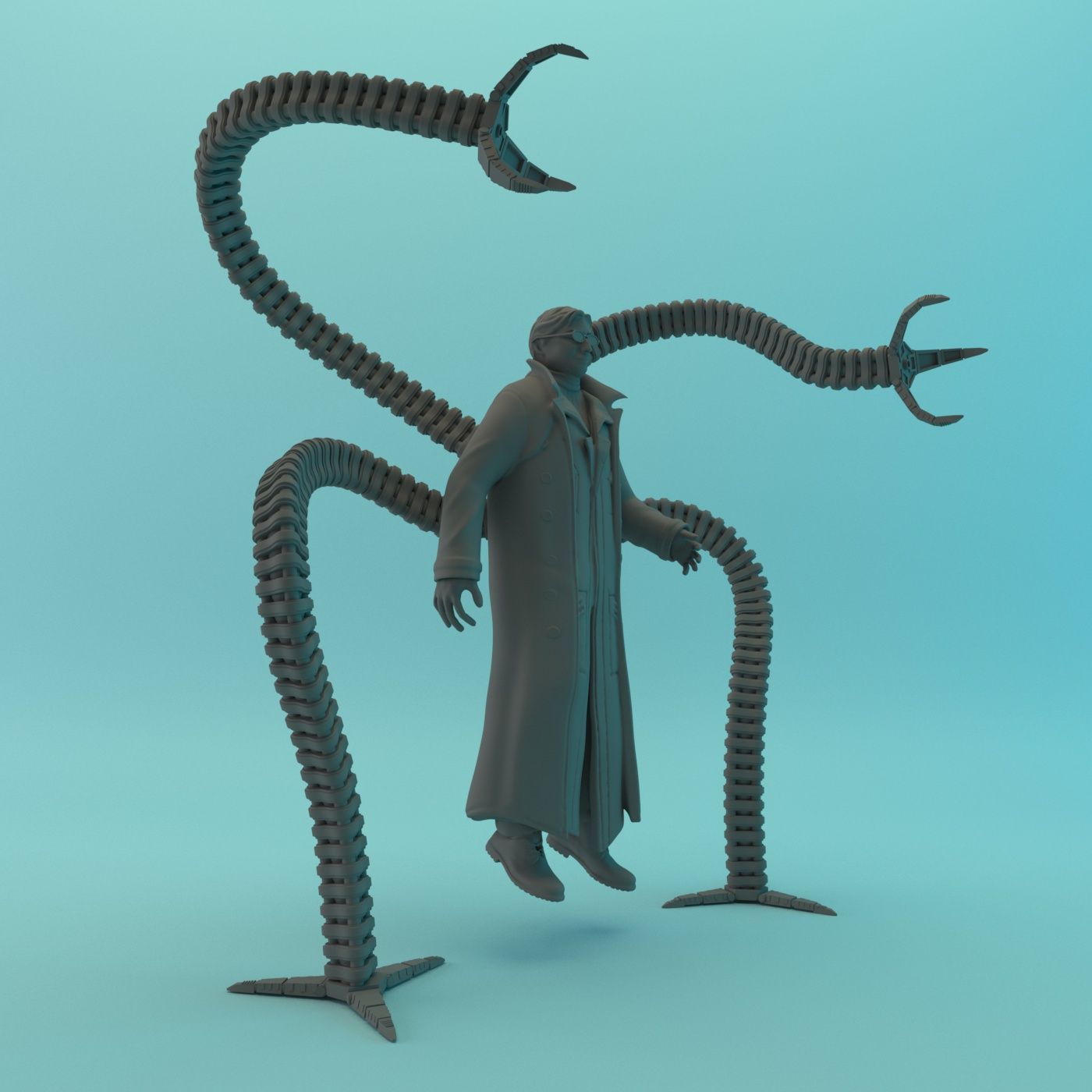 octopus-3.jpg Télécharger fichier OBJ Docteur Octopus Alfred Molina Spiderman 2 Tobey maguire modèle d'impression 3D • Plan imprimable en 3D, New3D