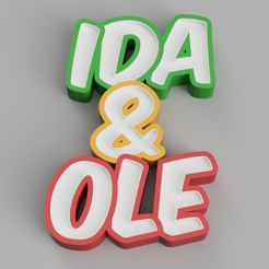 LED_-_IDA_-AND-_OLE_2022-Feb-25_07-51-16PM-000_CustomizedView8904583600.jpg Archivo 3D NAMELED IDA & OLE - LÁMPARA LED CON NOMBRE・Design para impresora 3D para descargar, HStudio3D